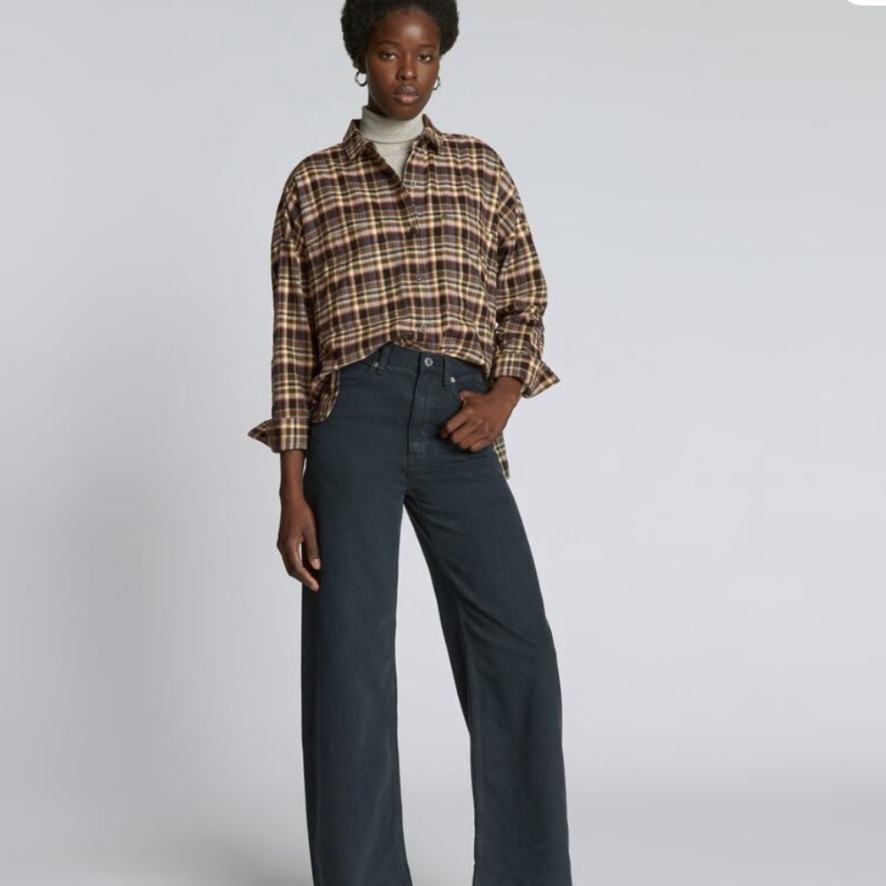 NWOT Everlane Plaid the Boxy Flannel Shirt